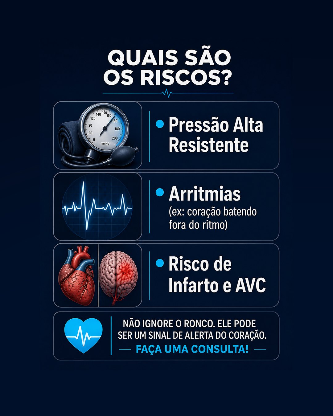O ronco prejudica o seu coração!